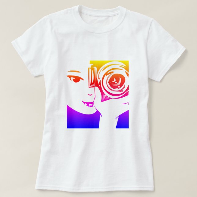 Camiseta T-Shirt com fotografia colorida (Frente do Design)