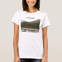 Camiseta T-shirt com fotografia das montanhas do Alasca