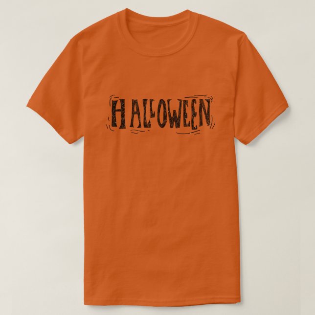 Camiseta T-Shirt Com Glitter De Halloween (Frente do Design)