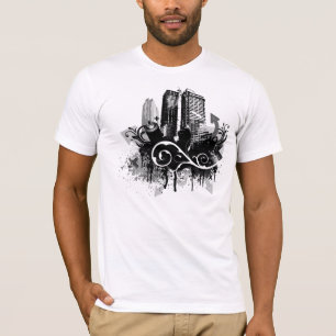 Camiseta T-Shirt com granizo da cidade