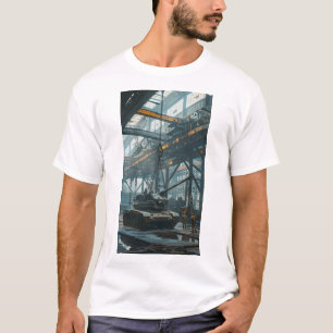 Camiseta T-Shirt com grua de cisterna única