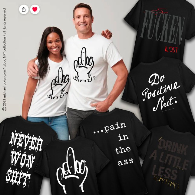 Camiseta T-Shirt com humor escuro 110 (Criador carregado)