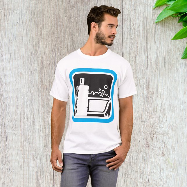 Camiseta T-Shirt com Ícone de Bath de Bolha (Criador carregado)