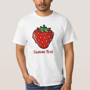 Camiseta T-Shirt com Ícone de Morango