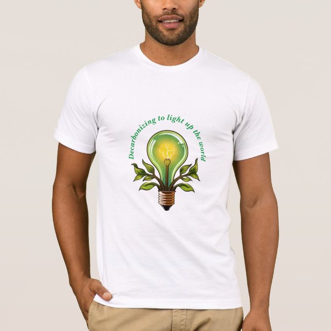 Camiseta T-Shirt com iluminação de baixo carbono (Frente)