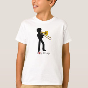 Camiseta T-shirt com ilustração do trombonist