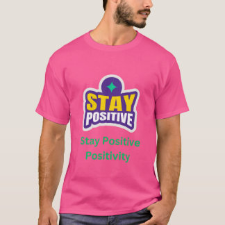 Camiseta T-Shirt com Letra Negrito Positiva