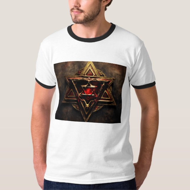 CAMISETA T SHIRT COM LOGOTIPO ILLUMINATI (Frente)