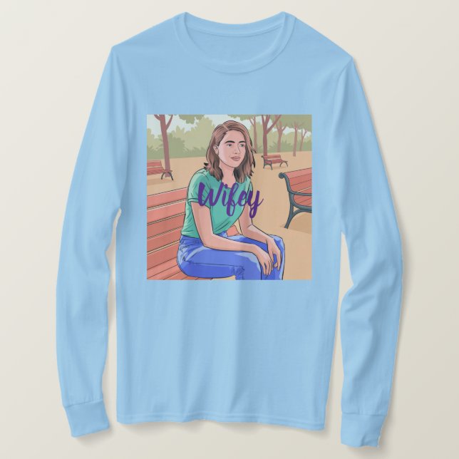 Camiseta T-Shirt Com Longa Distância (Frente do Design)