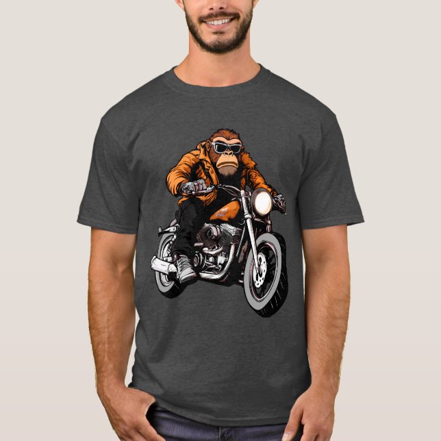 Camiseta T-Shirt com macaco (Frente)