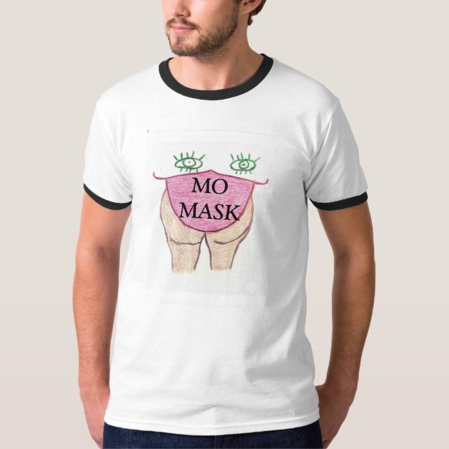 Camiseta T-shirt com máscara x (Frente)