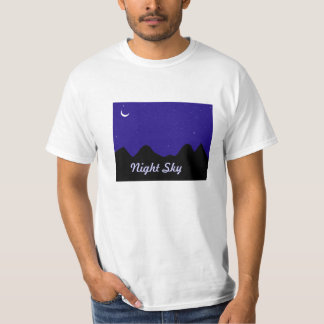 Camiseta T-shirt com o céu nocturno impresso