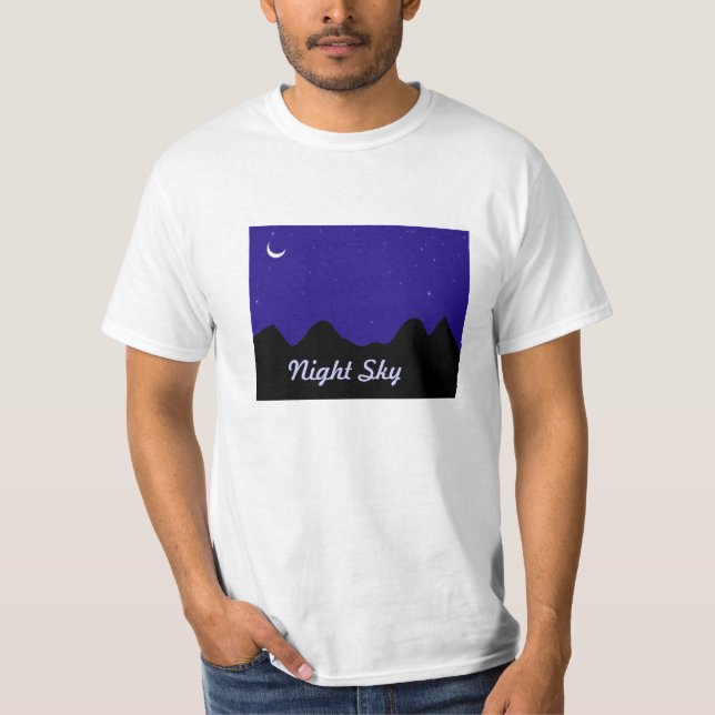 Camiseta T-shirt com o céu nocturno impresso (Frente)