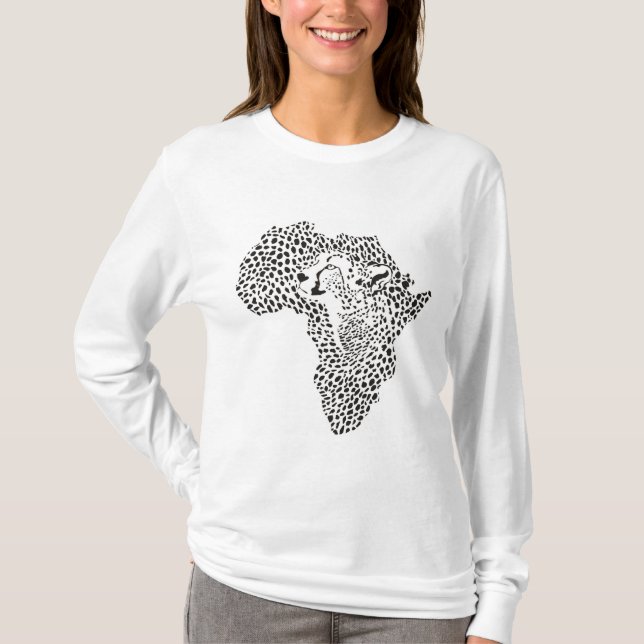 Camiseta T-shirt com o design original de África - Cheet (Frente)