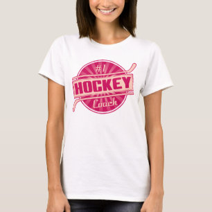 Camiseta T-shirt com o treinador de hóquei do impressão d
