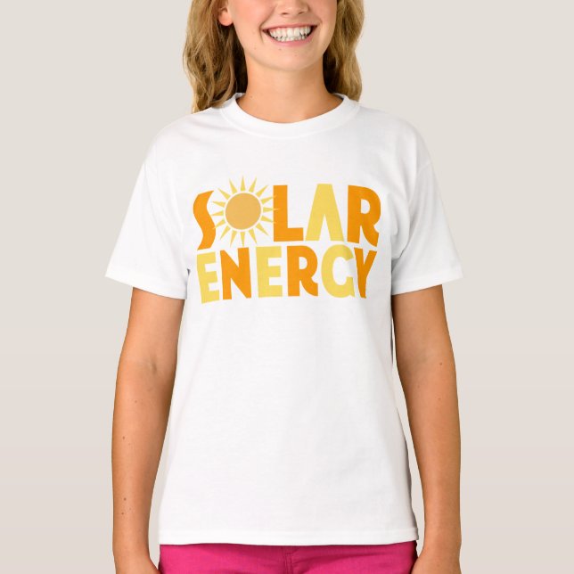 Camiseta T-shirt com oferta de energia solar (Frente)