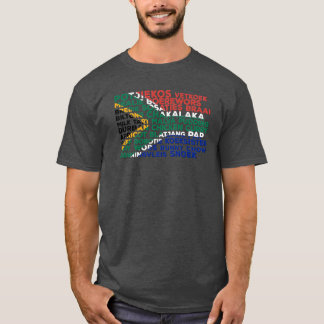 Camiseta T-Shirt com pavilhão de Comida da África do Sul