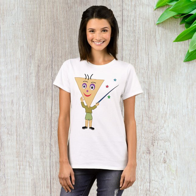 Camiseta T-Shirt com Personagem de Cabeça de Triângulo (Criador carregado)