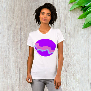 Camiseta T-Shirt Com Planeta Púrpura