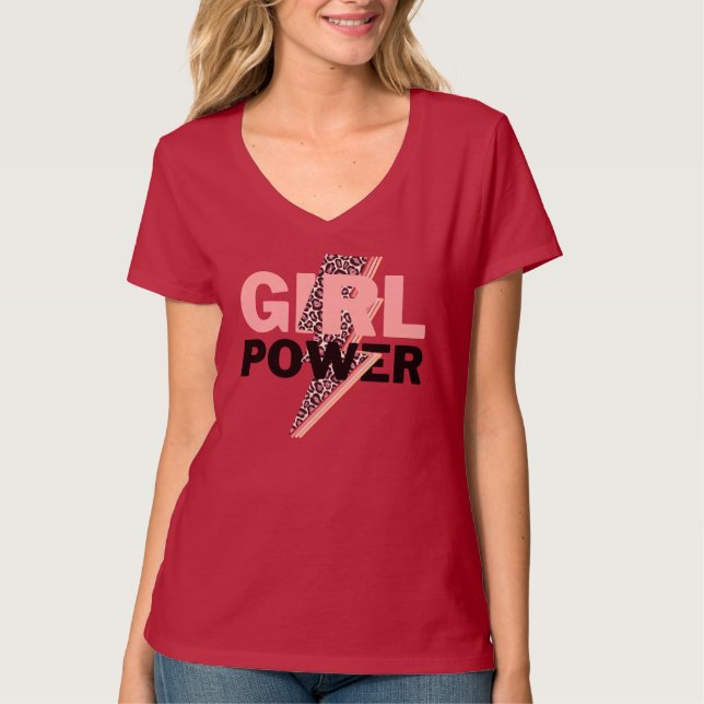 Camiseta T-Shirt com poder feminino (Frente)