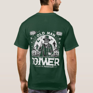 Camiseta T-Shirt com potência de homem velho