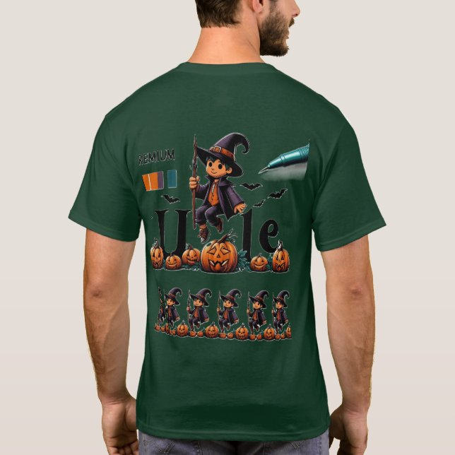 Camiseta T-Shirt com potência de rapaz interpolado (Verso)