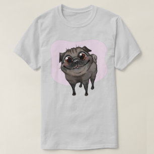 Camiseta T-Shirt com Pug Cute