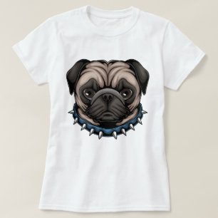Camiseta T-Shirt com Pug Cute