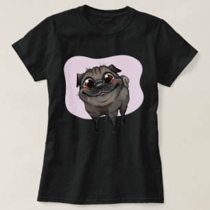 Camiseta T-Shirt com Pug Cute