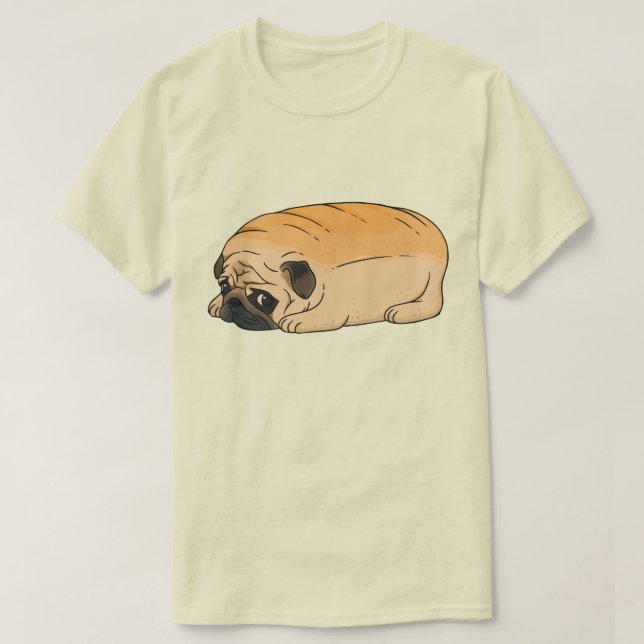 Camiseta T-Shirt com Pug Cute (Frente do Design)