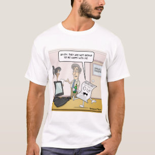 Camiseta T-Shirt com Punny de Balanço do Bebado Contábil