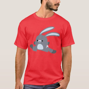 Camiseta T-Shirt com Rabbit de Cartoon Corante Bonito