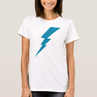 T-Shirt com raio azul