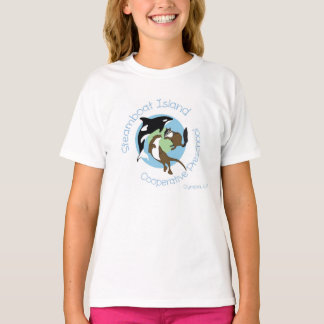 Camiseta T-shirt com riscas para meninas