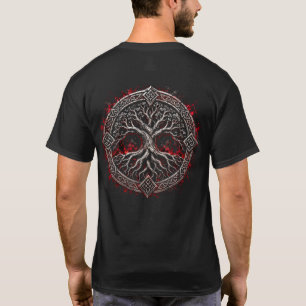 Camiseta T-Shirt com Símbolo Nórdico Yggdrasil da