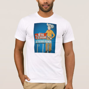 Camiseta t-shirt com sinal de néon do Texan grande