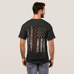 Camiseta T-Shirt com Sinalizador de Linha Vermelha Personal