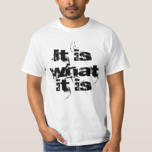 Camiseta T-shirt com slogan (é o que é)