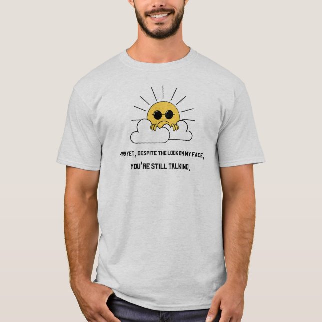 Camiseta T-Shirt com sol rabugento (Frente)