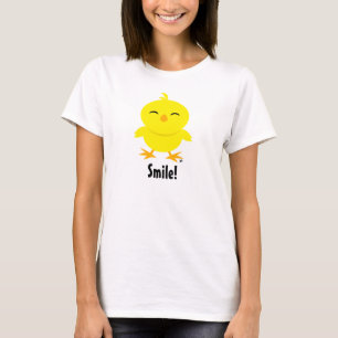 Camiseta T-Shirt com Sorriso de Pintinho