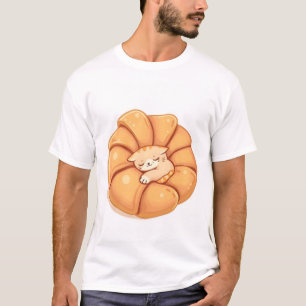 Camiseta T-Shirt com um gato-do-mato-bonito