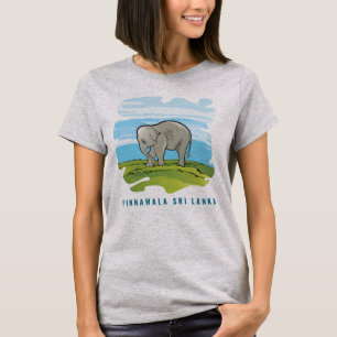 Camiseta T-Shirt com uma ilustração de elefante bebê.