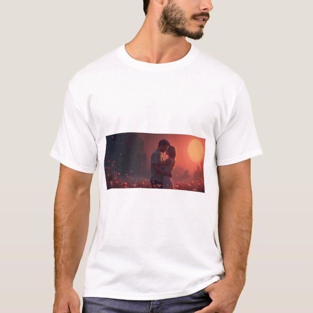 Camiseta T-shirt com uma imagem atmosférica (Frente)