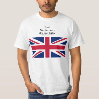 Camiseta T-Shirt com Union Jack (UK) Tea? Não para mim....