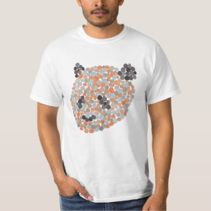 Camiseta T-Shirt com Urso de Panda Colorido