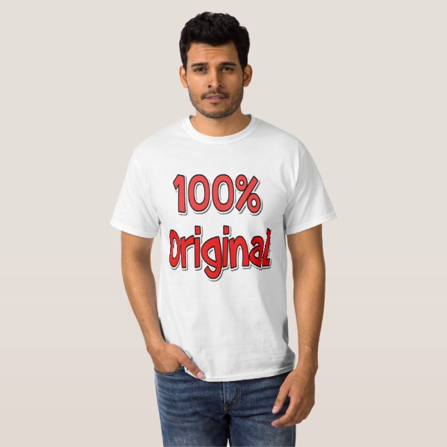 Camiseta T-Shirt com Valor Original 100% (Frente Completa)