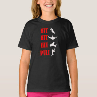 Camiseta T-shirt combinado Cheerleading do salto para