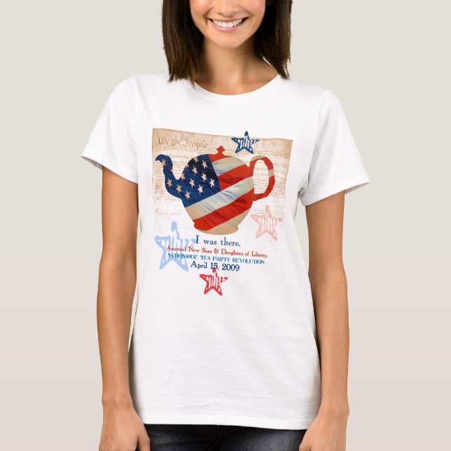 Camiseta T-shirt comemorativo de TeaParty (Frente)