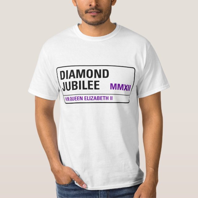 Camiseta T-shirt comemorativo do jubileu de diamante (Frente)