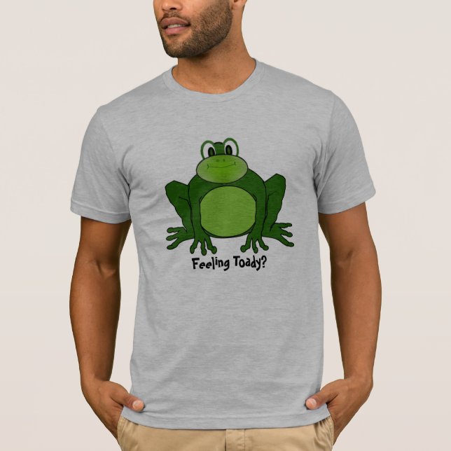 Camiseta T-shirt cómico do sapo - o sentimento Toady? (Frente)